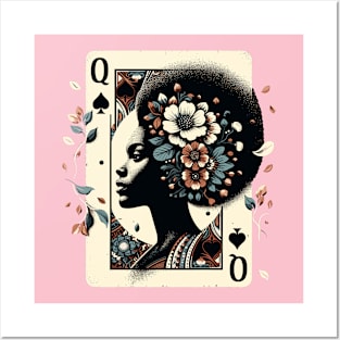 Black Queen Poker Tarot Card Pride History African American Posters and Art